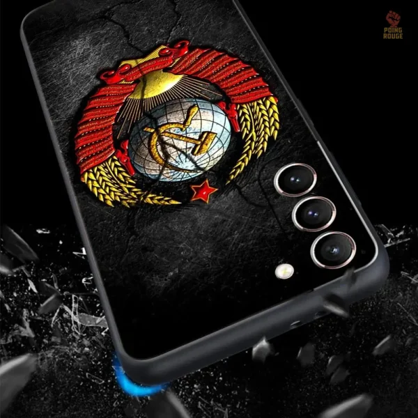Coque Samsung 2 style CCCP rouge
