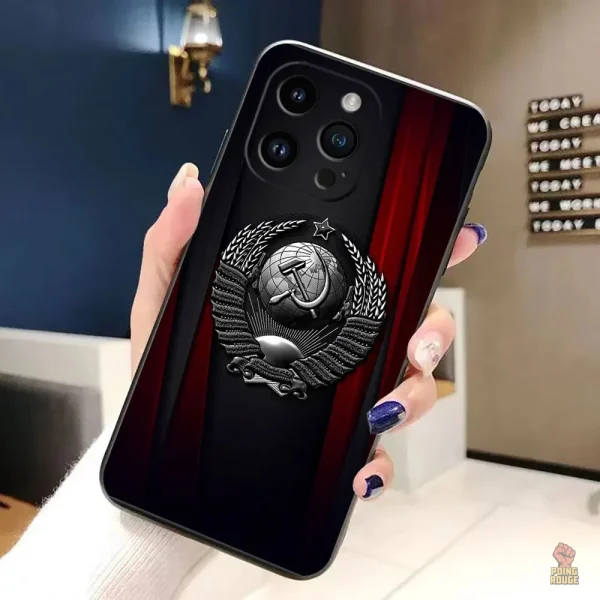 Coque iPhone avec motif CCCP emblématique
