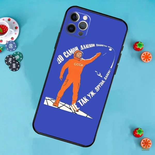 Coque iPhone au design rétro communiste