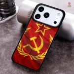 Coque iPhone avec design vintage CCCP