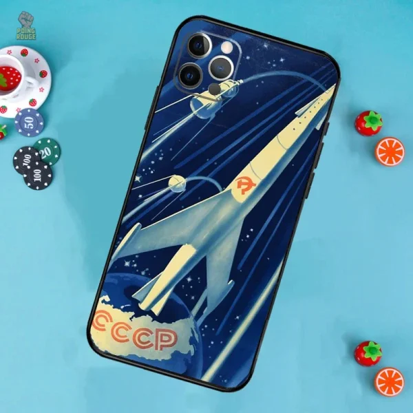 Coque Communiste pour iPhone, style rétro