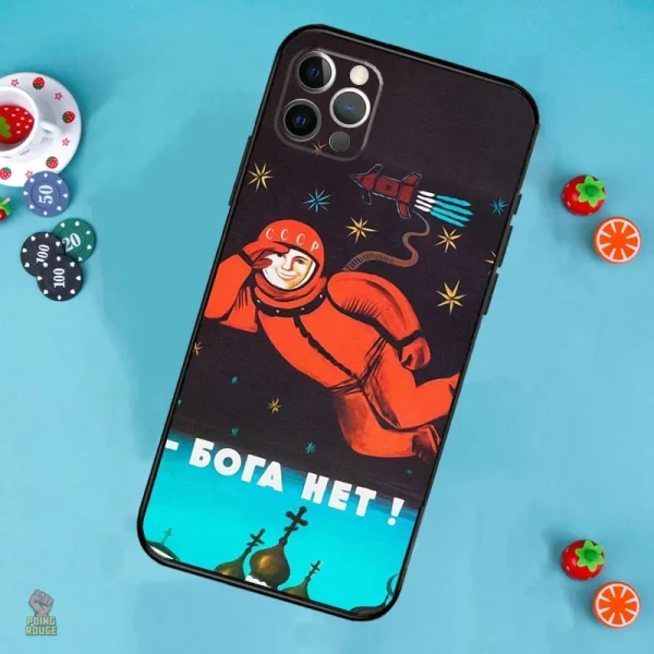 Protection iPhone avec design soviétique unique