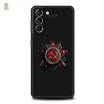 Coque Samsung CCCP avec couleur rouge vive