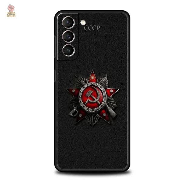 Coque Samsung CCCP avec couleur rouge vive