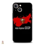 Coque CCCP drapeau rouge faucille pour iPhone