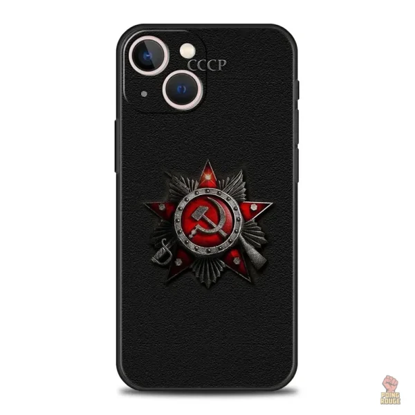Style unique pour iPhone avec motif de faucille