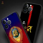 Accessoire de protection pour iPhone au style CCCP