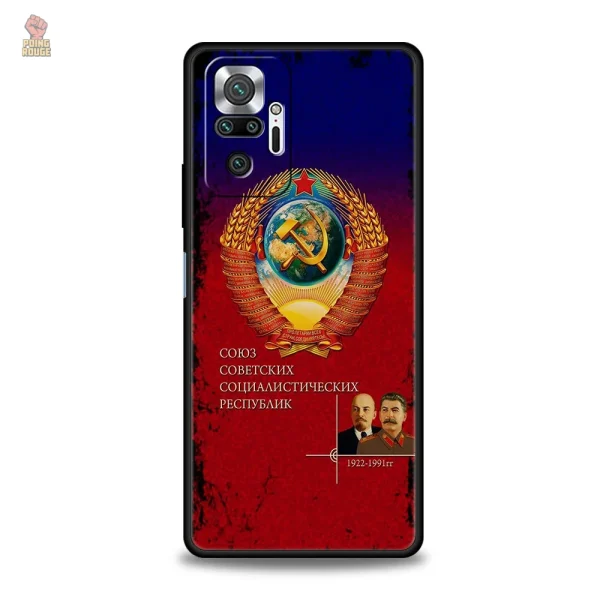 Coque avec emblème CCCP pour protection Redmi