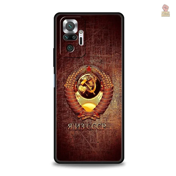 Coque représentant le drapeau rouge CCCP