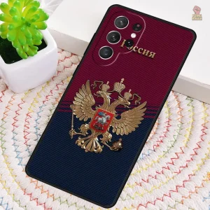 Coque CCCP drapeau tricolore Russie pour Samsung