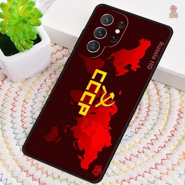 Coque originale tricolore Russie pour smartphone Samsung