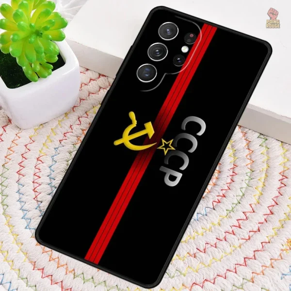 Coque communiste pour Samsung avec design tricolore