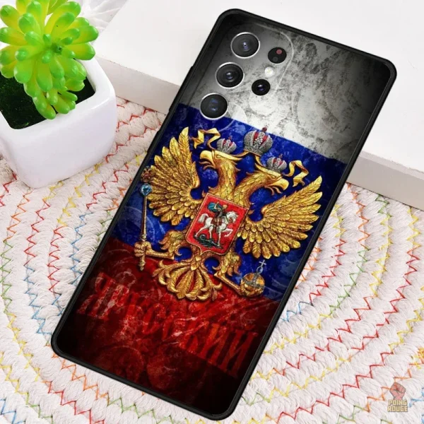 Coque de téléphone avec drapeau tricolore Russie