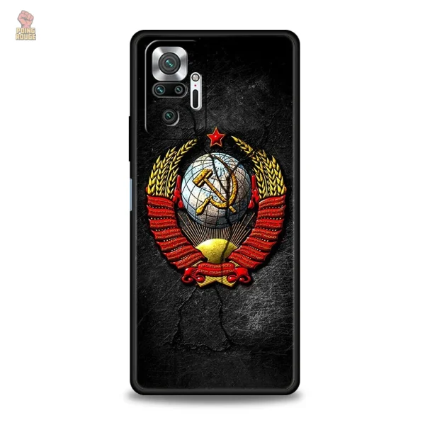 Coque étoile argentée sur fond noir, modèle Redmi