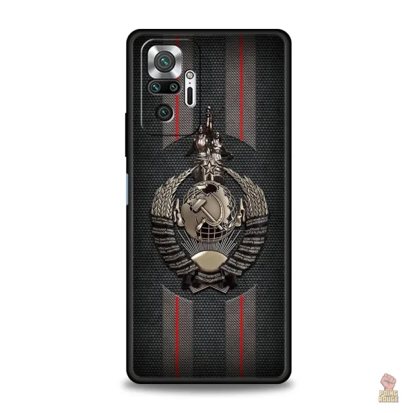 coque-cccp-etoile-rouge-fond-brun-redmi-1 Coque CCCP étoile rouge pour Redmi