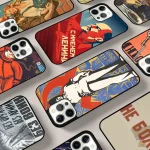 Coque noire au design soviétique pour iPhone