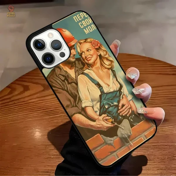 Coque artistique pour iPhone CCCP