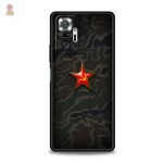 Coque rouge avec motif communiste pour Redmi