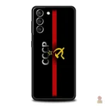 Accessoire smartphone CCCP avec illustration ouvrière