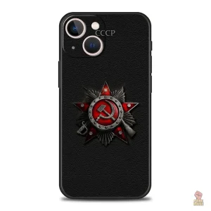 Coque CCCP étoile noire pour iPhone