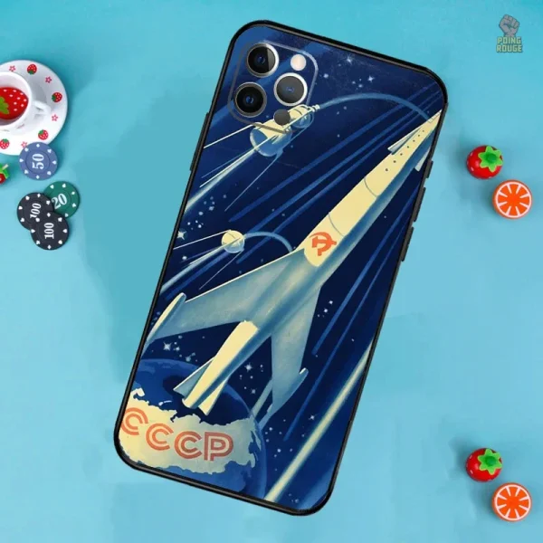 Coque design rétro CCCP pour smartphone