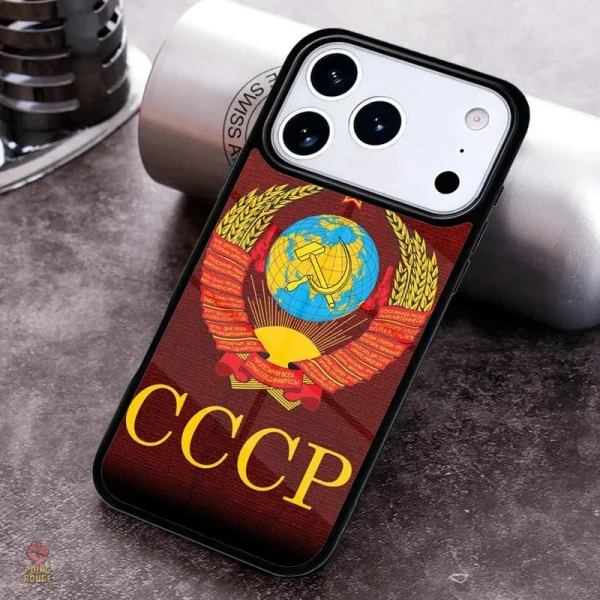 Coque pour iPhone avec thème de ponts de l'époque soviétique