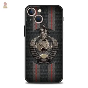 Coque CCCP Rouge Noir pour iPhone