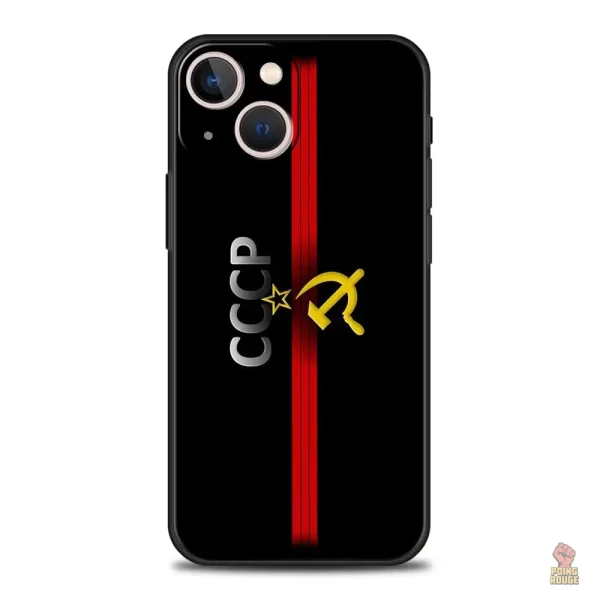 Coque iPhone au look militant CCCP