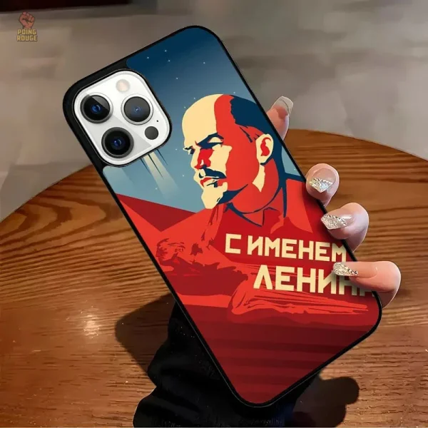 Coque iPhone avec motifs historiques communistes