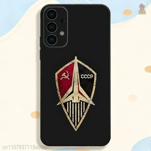 Coque rouge emblématique pour téléphone Samsung
