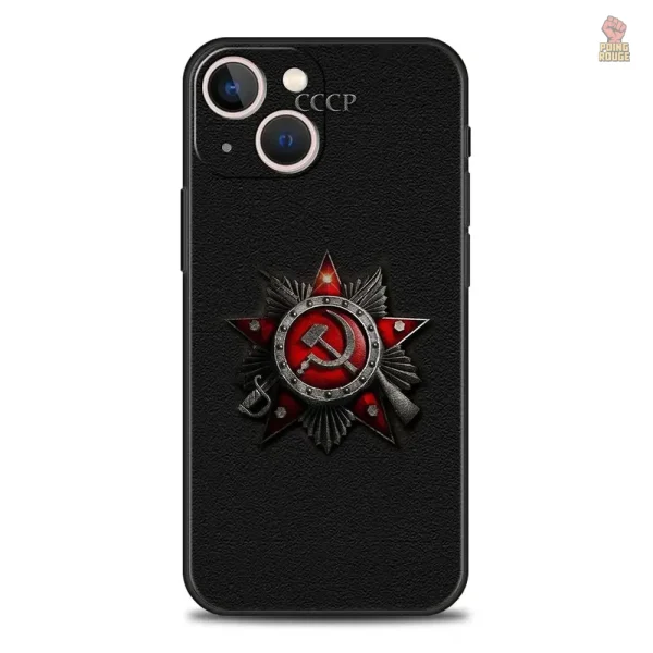 Staline caricaturé sur coque vintage pour iPhone