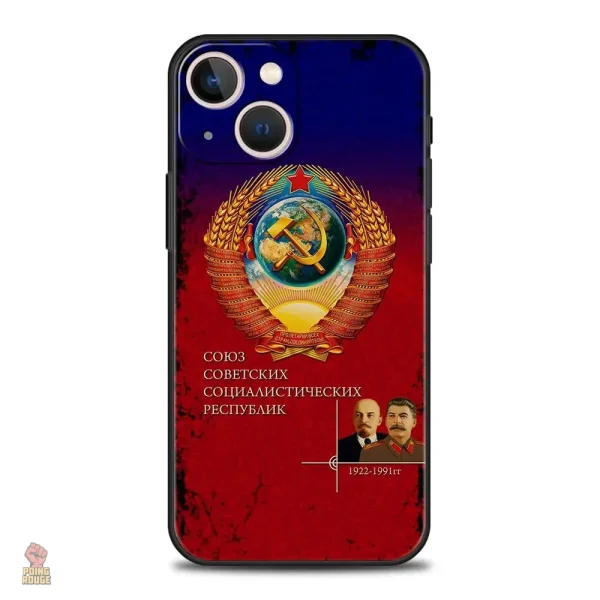 Accessoire iPhone avec caricature de Staline