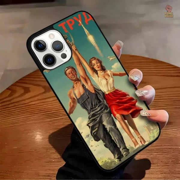 Design rétro Staline pour coque iPhone