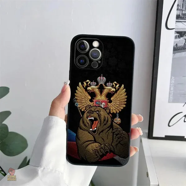 Coque iPhone avec graphisme Tankiste CCCP