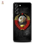 Coque pour Samsung, design rouge et CCCP