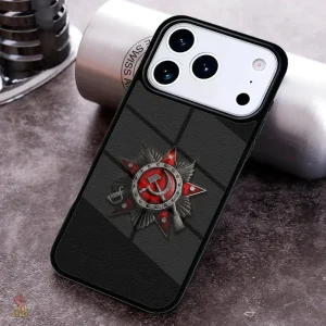 Coque CCCP typographie révolution pour iPhone