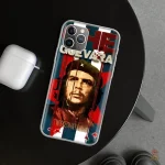 Coque avec image emblématique de Che Guevara en monochrome