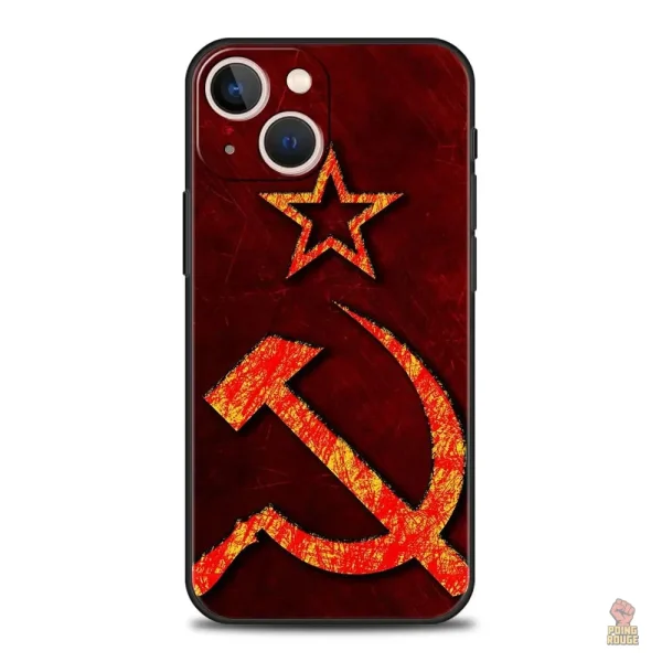coque-embleme-sovietique-texturee-1 Coque emblème soviétique texturée pour smartphone