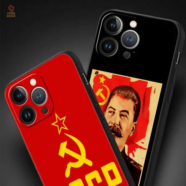 Coque smartphone décorée d'un symbole soviétique