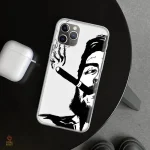 Coque iPhone Che Guevara noir et blanc avec cigarette fumée