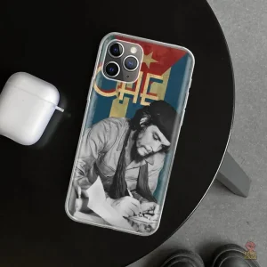 Coque iPhone Che Guevara drapeau Cuba noir et blanc