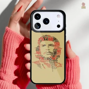 Coque iPhone Che Guevara beige avec motifs de liberté