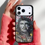Coque multicolore Che Guevara splatter pour iPhone
