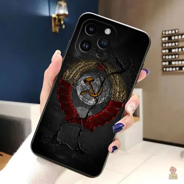 Coque stylée drapeau noir pour iPhone
