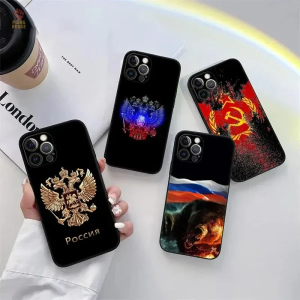 Coque iPhone design Kremlin Rouge