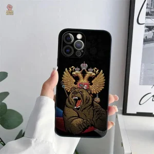 Coque Russie Ours Montagne Neige pour iPhone