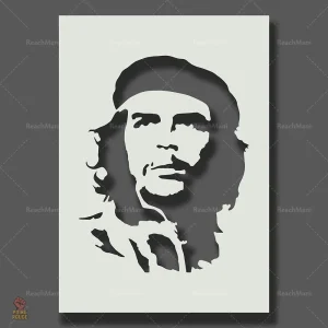 Affiche artistique Che Guevara, style stencil monochrome