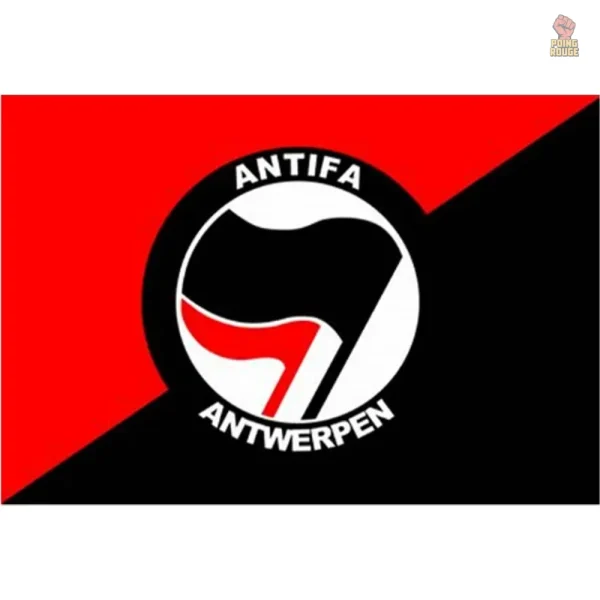 Drapeau aux couleurs vives pour la lutte antifasciste