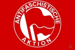 Drapeau engagé pour des valeurs antifascistes