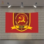Drapeau CCCP badge circulaire collection héraldiques